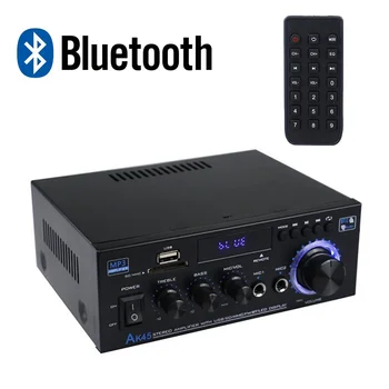 Домашен усилвател на мощност AK45/AK35 800 W, 2-канален Bluetooth версия 5.0, мини Hi-Fi, цифрови стереоусилитель на звука, поддръжка на FM радио, USB, SD карта, микрофон вход Домашен усилвател на мощност AK45/AK35 800 W, 2-канален Bluetooth версия 5.0, мини Hi-Fi, цифрови стереоусилитель на звука, поддръжка на FM радио, USB, SD карта, микрофон вход 0