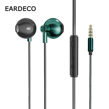 Слушалки EARDECO 3,5 мм с висококачествени слушалки с кабел, слушалки с шумопотискане за мобилни телефони Xiaomi