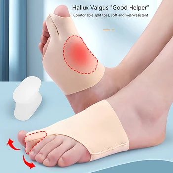 1 чифт Коректор Вальгусной Деформация на Палеца на Крака Ортопедичен Грижа За Краката Регулатор на Костите на Палеца Коригиращи Чорапи За Педикюр Изправяне на Палеца на Стъпалото