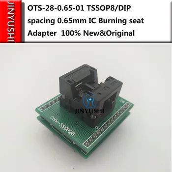 Opentop OTS-28-0.65-01 TSSOP8/разстоянието между гмуркане 0,65 мм за тестване на адаптер за изгаряне на чип на изпитателния стенд за гнезда за тестване на гнездата в наличност Opentop OTS-28-0.65-01 TSSOP8/разстоянието между гмуркане 0,65 мм за тестване на адаптер за изгаряне на чип на изпитателния стенд за гнезда за тестване на гнездата в наличност 0