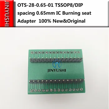 Opentop OTS-28-0.65-01 TSSOP8/разстоянието между гмуркане 0,65 мм за тестване на адаптер за изгаряне на чип на изпитателния стенд за гнезда за тестване на гнездата в наличност Opentop OTS-28-0.65-01 TSSOP8/разстоянието между гмуркане 0,65 мм за тестване на адаптер за изгаряне на чип на изпитателния стенд за гнезда за тестване на гнездата в наличност 4