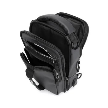 Многофункционална чанта през рамо, мъжки нагрудная чанта с USB зареждане, нагрудная чанта за кратки пътувания, водоустойчива чанта през рамо с голям капацитет Многофункционална чанта през рамо, мъжки нагрудная чанта с USB зареждане, нагрудная чанта за кратки пътувания, водоустойчива чанта през рамо с голям капацитет 5