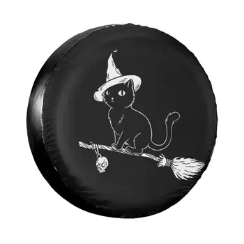 Ведьмин на черна котка, готов за Хелоуин, резервна гума, покрышка за Mitsubishi, автоаксесоари за любителите на домашни животни, автомобили
