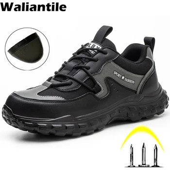 Waliantile Удобна лека защитна работна Мъжки обувки изолирующая заваръчен строителна работна обувки, Защитни обувки със стоманени пръсти