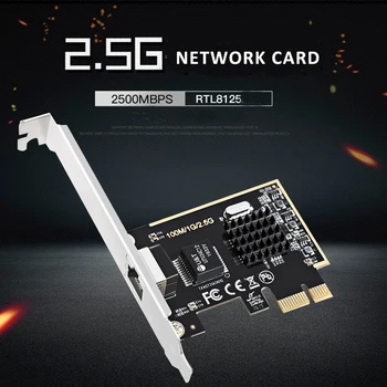 PCIe PCI Express Мрежовата карта на локална мрежа с един порт 100/1000 М/2,5 Г Мрежов Адаптер RJ-45, RJ-45 RTL8152 Chipse 1 порт Fast Ethernet