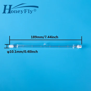 HoneyFly 1бр 189 мм Нова Линейна Халогенна Лампа J189 R7S 220 v/110 750 W 1000 W Двустранни Прожектори с нажежаема жичка Кварцевая Тръба
