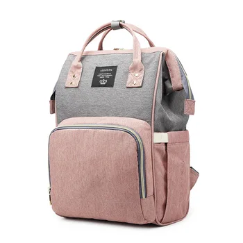 Модерна чанта за памперси за бременни, чанта за пелени с голям капацитет, раница за пътуване, чанта за грижа за детето, дамски модерна чанта