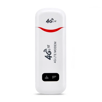Рутер 4G LTE безжична USB ключ, мобилен широколентов модем 150 Mbit/s, Сим-карта, USB-адаптер WiFi безжична мрежа
