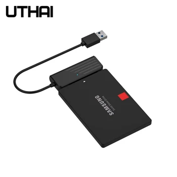 UTHAI T35 Адаптер за твърд диск за HD Външен USB 3.0/Type-C в SATA3 Конвертор и Кабел за 2,5 