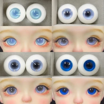Очните ябълки кукли BJD са подходящи за очите 1/3 1/4 1/6 размер за играчки, сладки сини гипсови очите, аксесоари за кукли