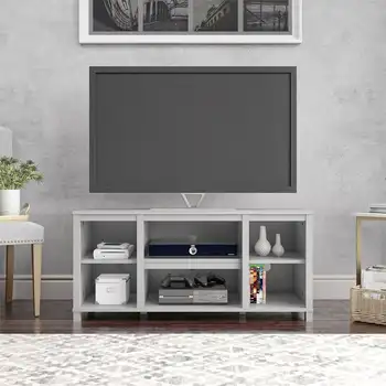 Модерна поставка за телевизор в стаята за телевизори до 50 инча, сив, мебели за всекидневна