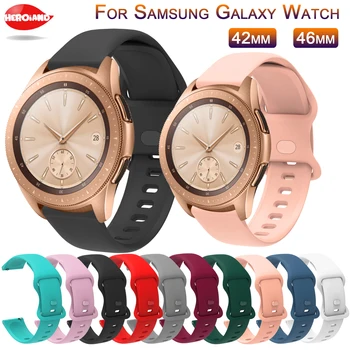 каишка 20 мм/22 мм за Samsung Galaxy watch 3 41/46/42 мм/Active 2/Gear s3 Frontier силикон гривна Huawei watch GT/2/2E/Pro каишка