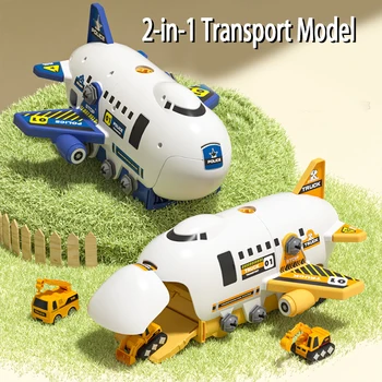 Нова играчка самолет за разглобяване и сглобяване, нажимная катапультируемая пътека, съответстваща на златния устройствения пътни знака, модел играчки за шуруповерта