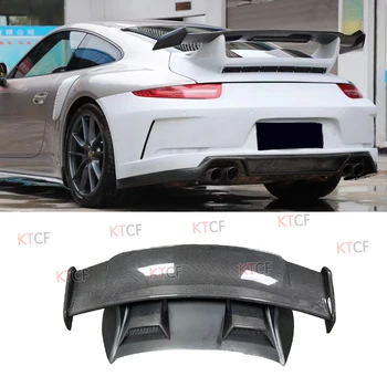 GT3 Стил Неокрашенный FRP Материал От Въглеродни Влакна, Крило на Багажника Заден Спойлер За Porsche 911 991.1 991.2 Truning 2012-2018